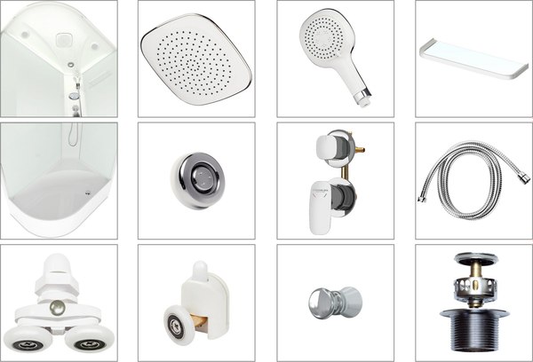 Душевая кабина Domani-Spa Delight Slim 128 High L / DS01DS128LHWM00