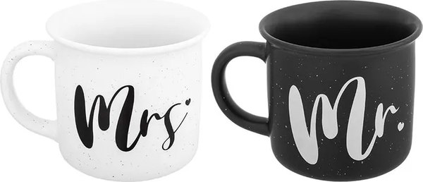 Набор кружек Elan Gallery Mrs. аnd Mr / 880123 - фото