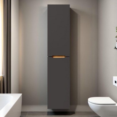 Шкаф-полупенал для ванной Акваль Токи / ТОКИ.02.30.21.N