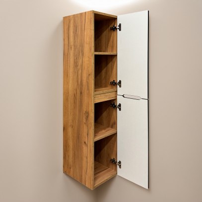 Шкаф-полупенал для ванной Акваль Токи / ТОКИ.02.30.21.N