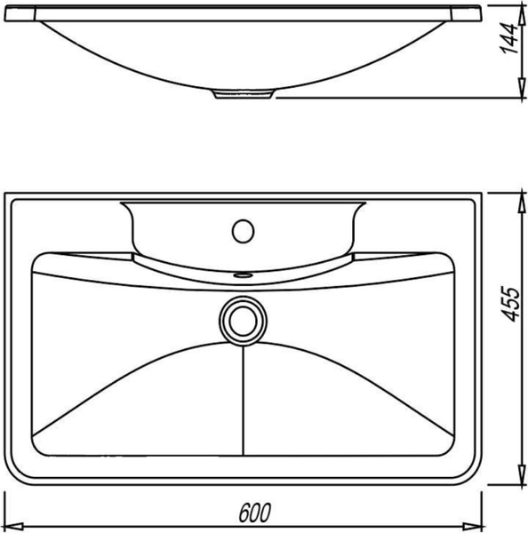 Умывальник Florentina Аллегро 600