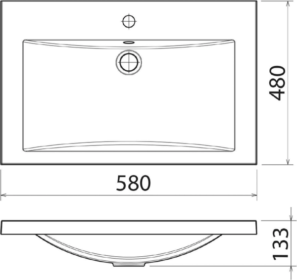 Умывальник Florentina Анита 580