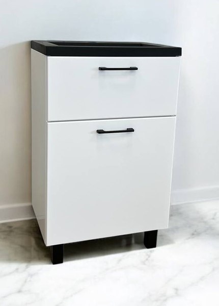 Тумба под умывальник Garda Verona 70_500 / 19.70.500.PVC (белый глянец) - фото