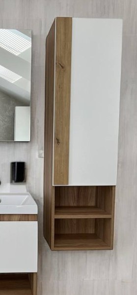 Шкаф-пенал для ванной Garda Sorento 28н_400PVC / 14.28н.400.PVC - фото