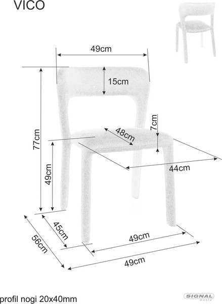 Стул Signal Vico Wind 33