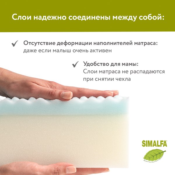 Матрас в кроватку Plitex Orto Fusion / ПМ-11/2