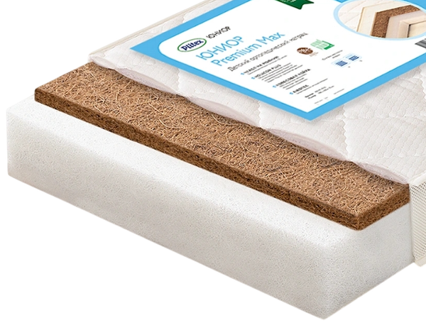 Матрас в кроватку Plitex Юниор Premium Max / ЮПМ-119-01 - фото