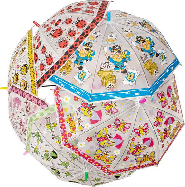 Зонт складной Shantou Веселые картинки / CH850EM