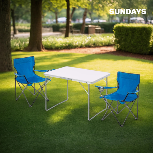 Комплект складной мебели Sundays ZC-CT004/ZC-CC005 (синий)