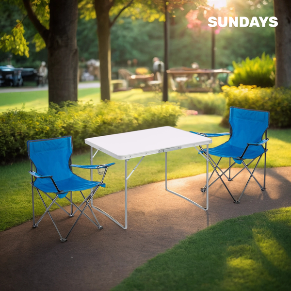 Комплект складной мебели Sundays ZC-CT004/ZC-CC005 (синий)