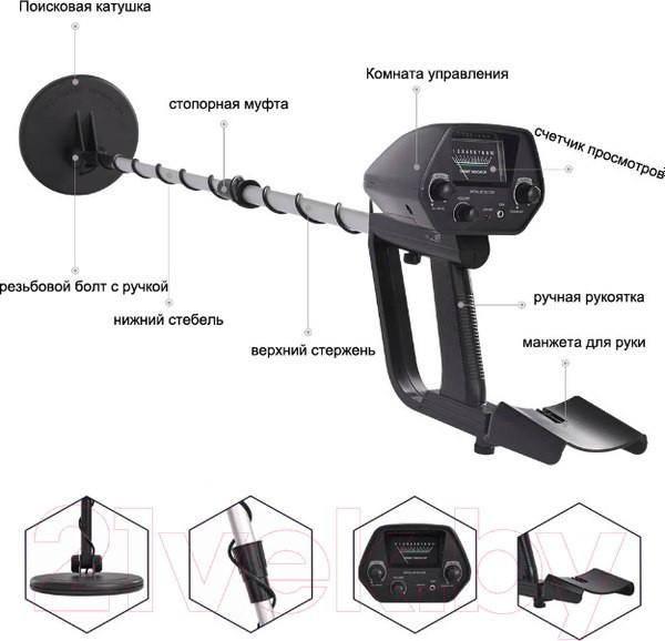 Металлоискатель Tianxun MD-4030RU + MD-700 Pointer