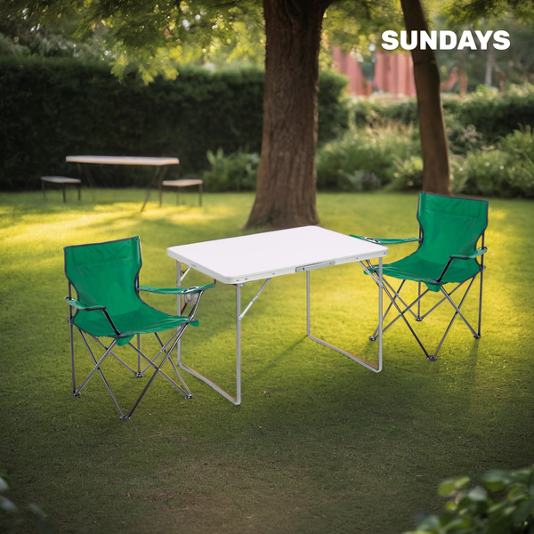 Комплект складной мебели Sundays ZC-CT004/ZC-CC005 (темно-зеленый)