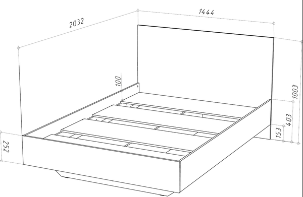 Полуторная кровать НК Мебель Бланка 140x200 / 22512333