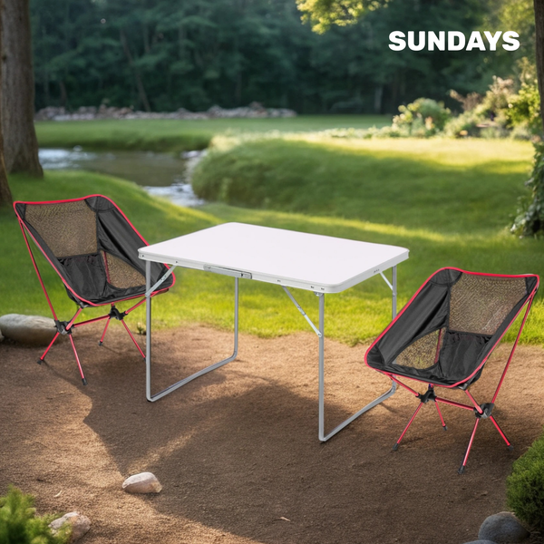 Комплект складной мебели Sundays ZC-CT004/ZC-CC012-1 (черный)