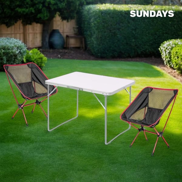 Комплект складной мебели Sundays ZC-CT004/ZC-CC012-1 (черный)