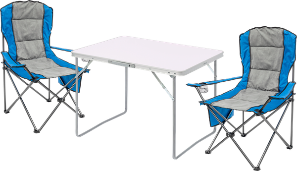 Комплект складной мебели Sundays ZC-CT004/ZC-CC008 (синий/серый)
