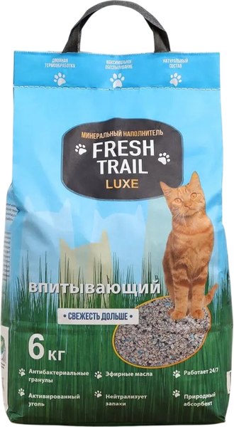 Наполнитель для туалета Kremnos Fresh Trail Luxe Минеральный - фото