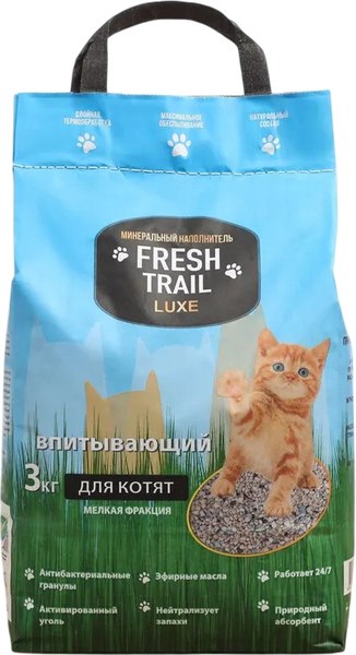 Наполнитель для туалета Kremnos Fresh Trail Luxe Минеральный - фото