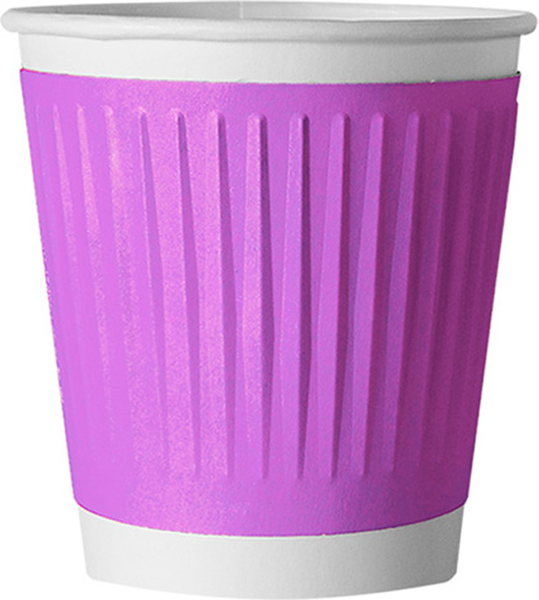 Набор бумажных стаканов Паксервис Тетра Микс 188833 / EH80-280 - фото