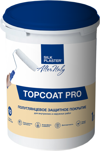Защитно-декоративный состав Silk Plaster Alteritaly Topcoat Matte 03-100ТМ - фото