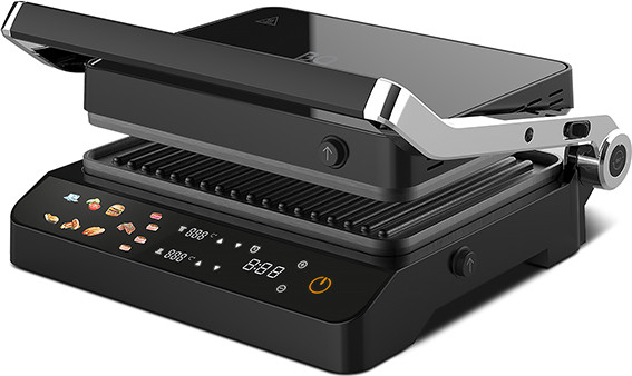 Электрогриль BQ GR3008 (Black/Steel) - фото