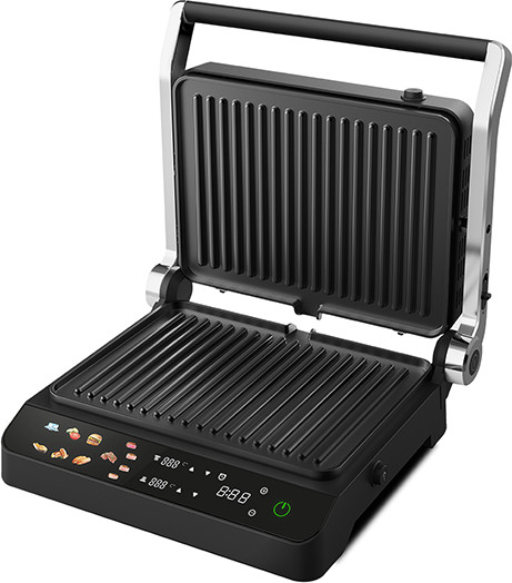 Электрогриль BQ GR3008 (Black/Steel)