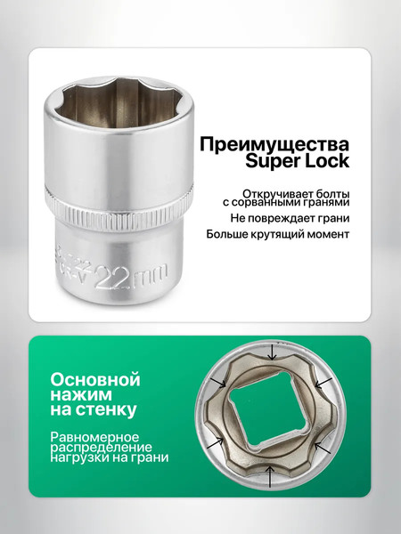 Головка слесарная RockForce RF-54722