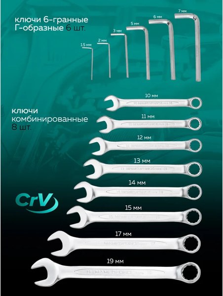 Универсальный набор инструментов MAMEDFORCE MF-4772-5