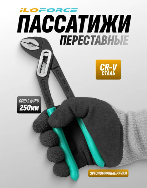 Клещи переставные ILOforce IF-613B250
