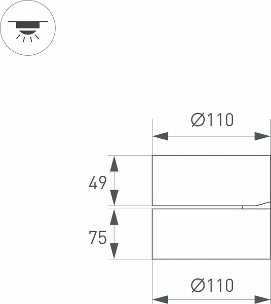 Спот Arlight SP-RONDO-FLAP-R110-25W Day4000 WH 110deg / 028160
