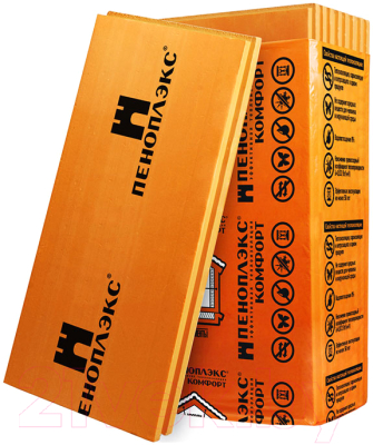 Экструдированный пенополистирол Пеноплэкс Комфорт 1185x585x30 - фото