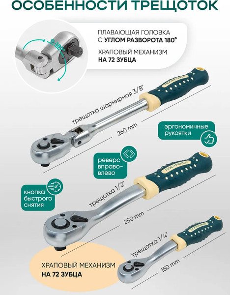 Универсальный набор инструментов RockForce RF Light-41421+6