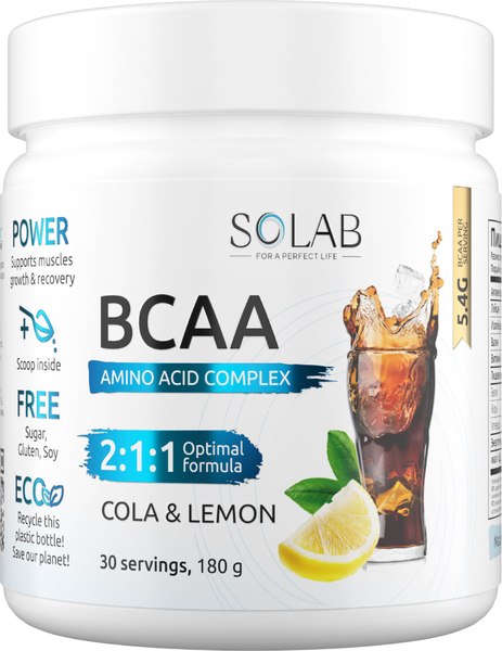 Аминокислоты BCAA SOLAB 2:1:1 - фото