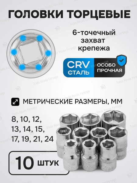 Набор головок слесарных KingTul KT-4123