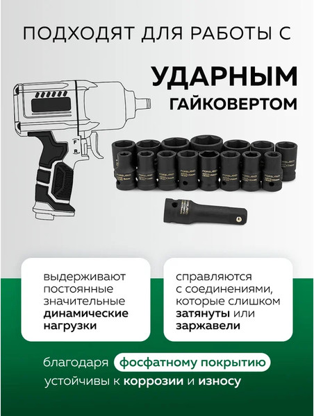 Набор головок слесарных Forsland 4179-5MPB