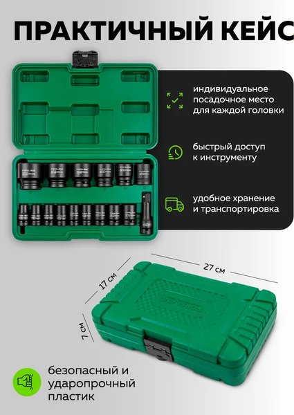 Набор головок слесарных Forsland 4177-5MPB