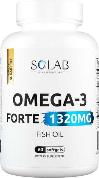 Жирные кислоты SOLAB Omega-3 Форте - фото