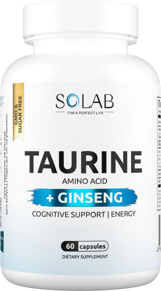 Комплексная пищевая добавка SOLAB Женьшень с таурином - фото