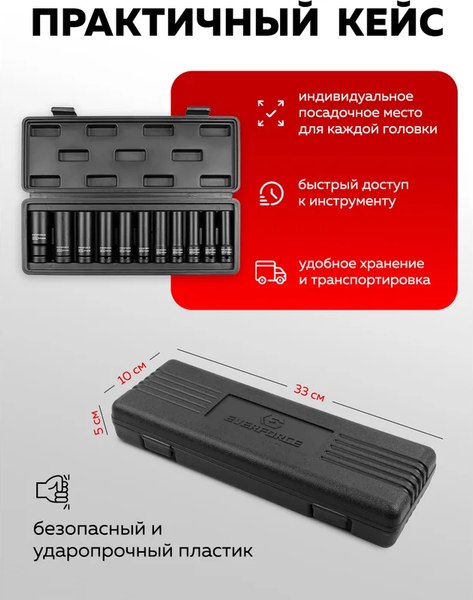 Набор головок слесарных Everforce EF-4117-5MPB