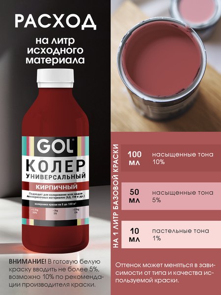 Колеровочная паста GOL №54