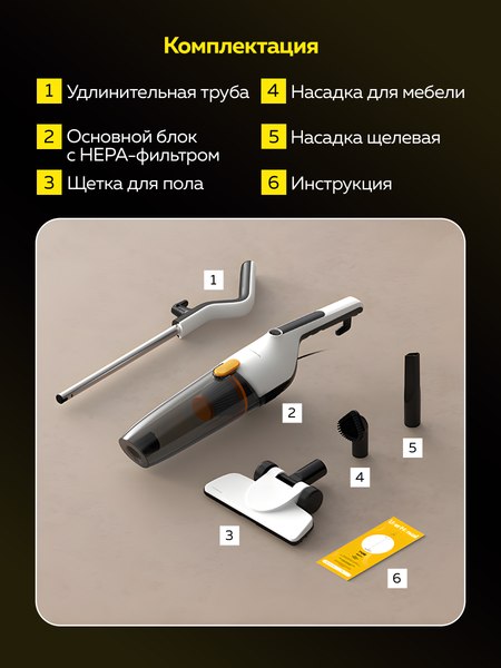 Вертикальный пылесос Deerma DX170