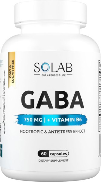Комплексная пищевая добавка SOLAB GABA+В6 - фото