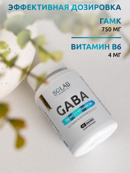 Комплексная пищевая добавка SOLAB GABA+В6