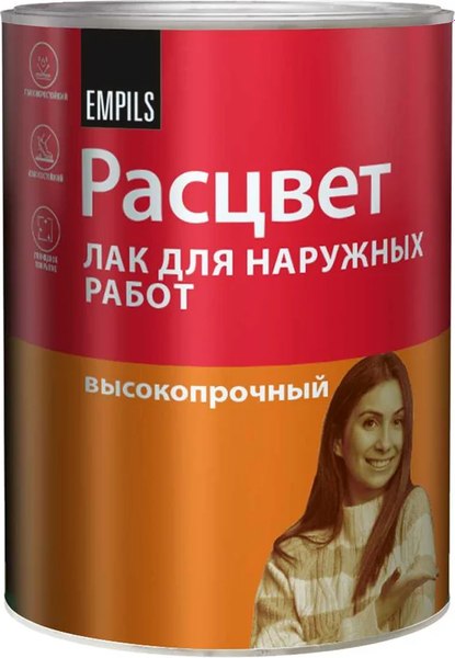 Лак Расцвет Алкидный для наружных работ - фото
