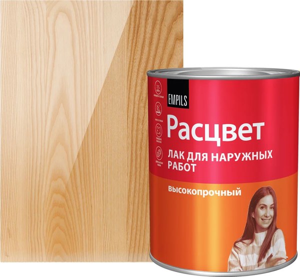 Лак Расцвет Алкидный для наружных работ