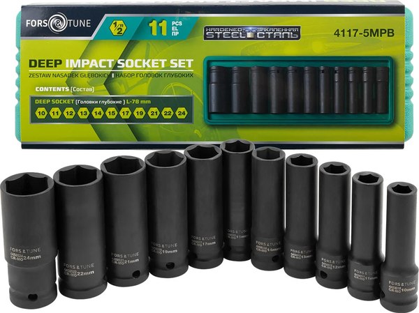 Набор головок слесарных FORSandTUNE 4117-5MPB - фото