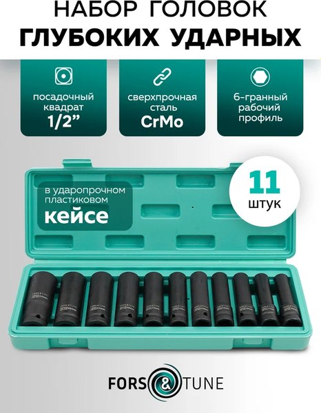 Набор головок слесарных FORSandTUNE 4117-5MPB