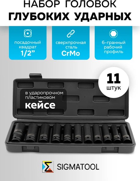 Набор головок слесарных Sigmatool 4117-5MPB