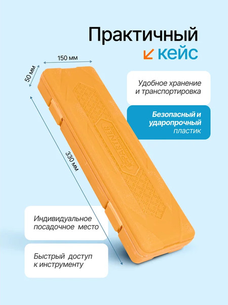 Набор головок слесарных Partner PA-4117-5MPB