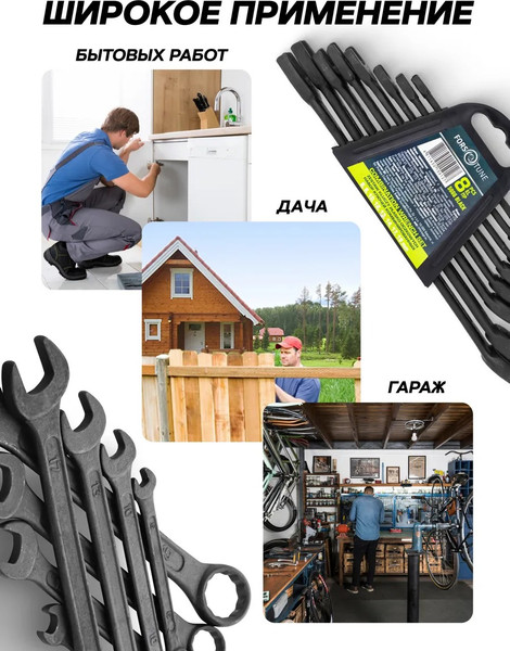 Набор ключей FORSandTUNE 5086 Black